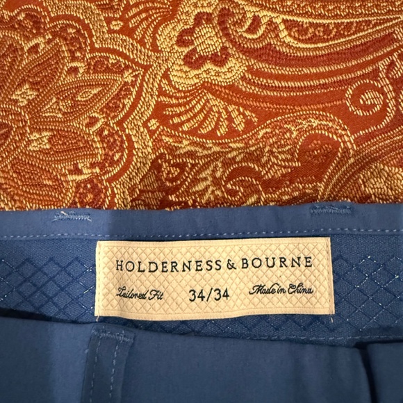 Holderness & Bourne Men's Size 34x34 The Parker Pant Maidstone Blue MSRP $165 - Picture 4 of 7